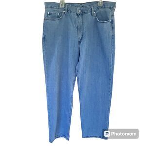 Levis 550 Tapered Relaxed Blue Denim Jeans Medium Wash Men's Sz 40 NWT IRREGULAR
